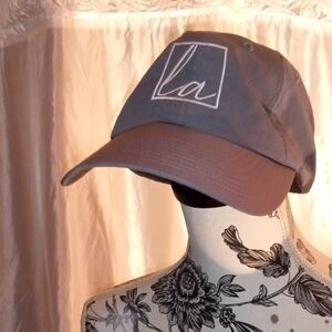 Gray and Brown Women's Cap